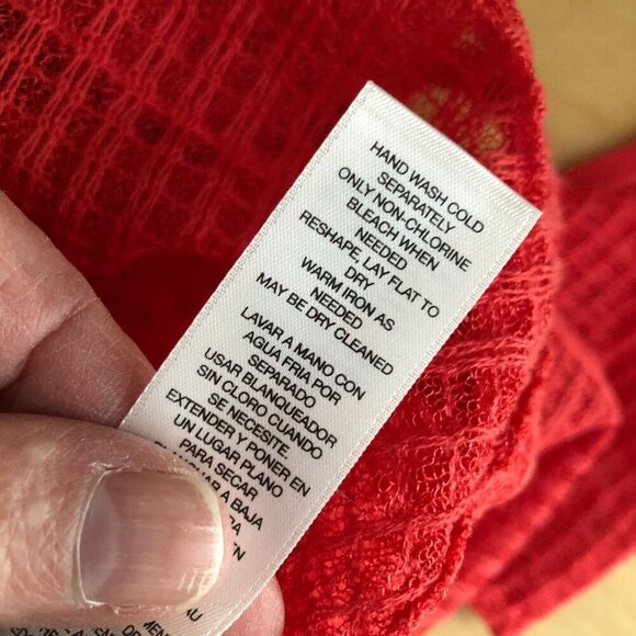 Chicos Travelers Collection Asymmetrical Sheer Blouse - Picture 9 of 11